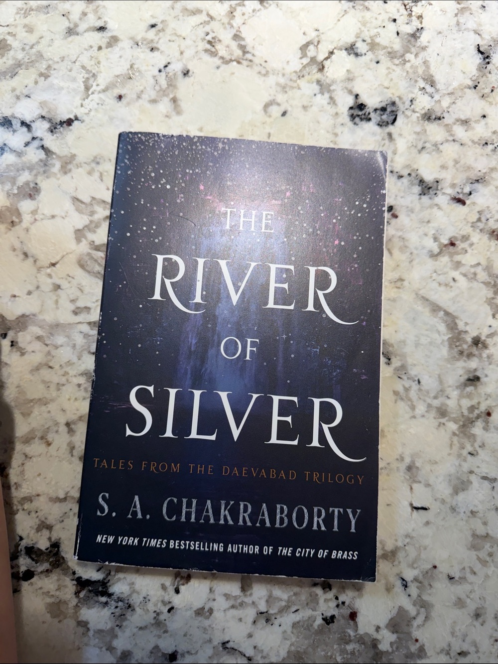 The River of Silver by S. A. Chakraborty - Dark Blue Cover
